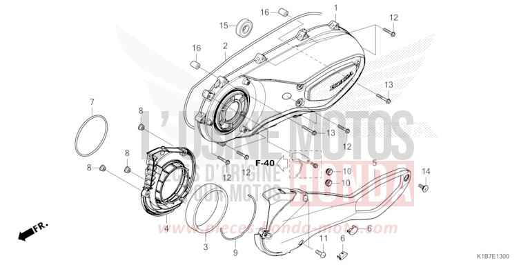 KURBELGEHAEUSEDECKEL, L. von Forza 350 MAT CYNOS GRAY METALLIC (NH312) von 2022
